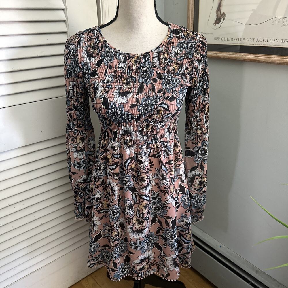 For Love & Lemons Dress Womens Small Pink Floral Gracie Dainty Garden Party Chic